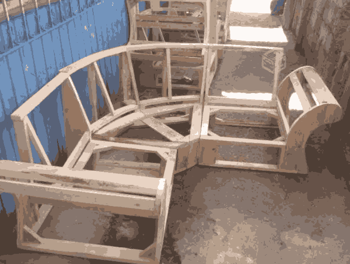 تصویر 3 از کلاف مبل راحتی با چوب مستحکم و طراحی اصولی