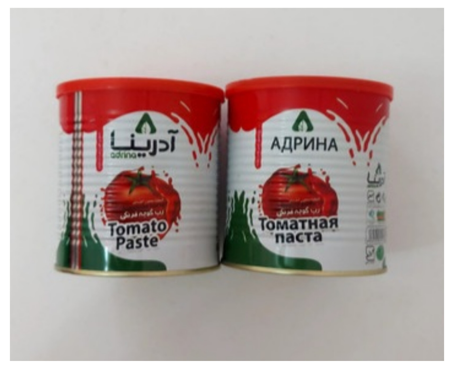 قیمت رب گوجه فرنگی آدرینا شیشه‌ای ۶۸۰ گرمی قوطی ۸۰۰ گرمی