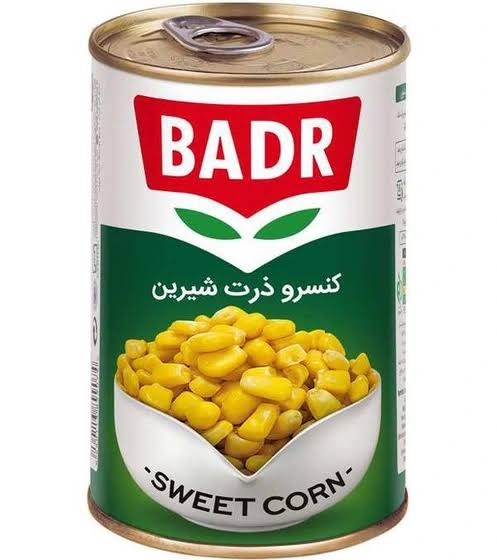 کنسرو ذرت بدر انتخابی لذیذ برای آشپزی روزانه