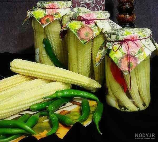 کنسرو ذرت درسته تهیه شده از ذرت تازه
