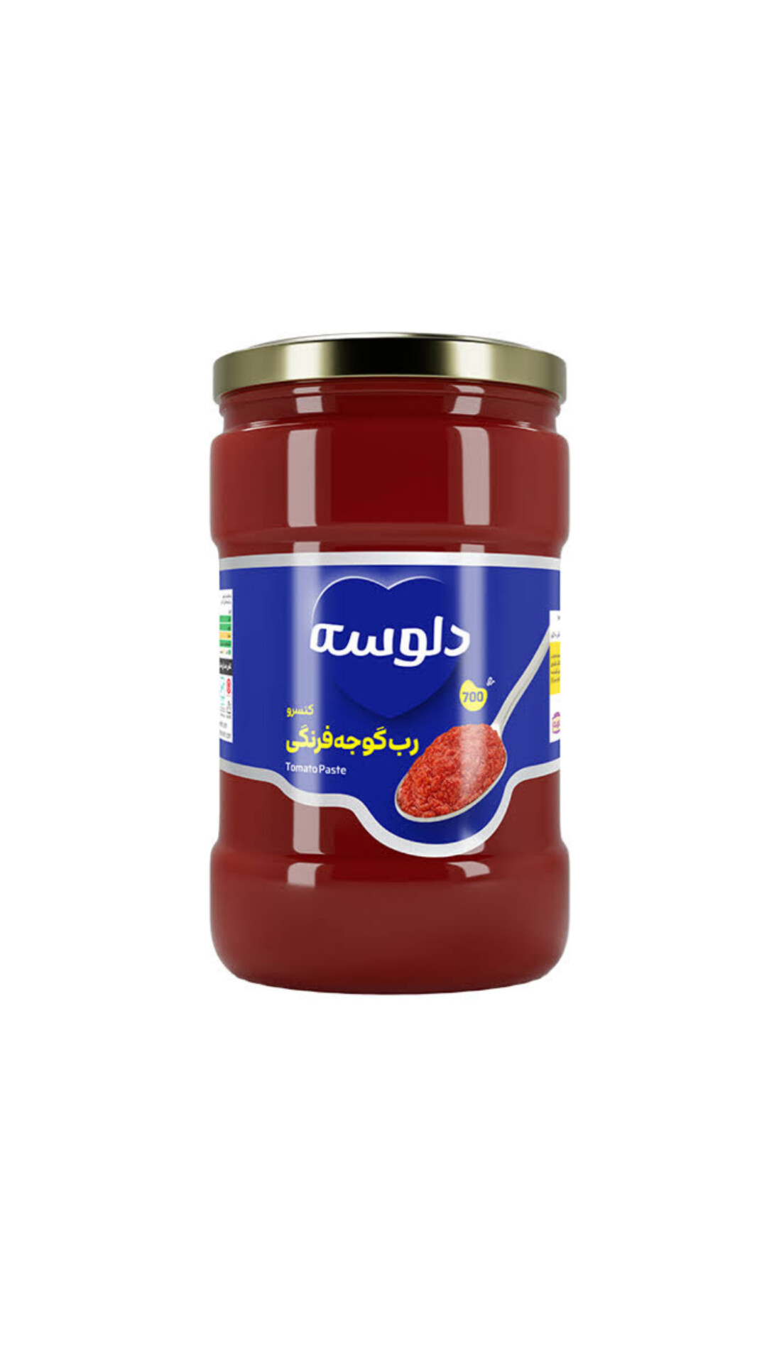 رب گوجه‌فرنگی دلوسه غلیظ و خوش‌رنگ تولید شده از گوجه‌های تازه و مرغوب