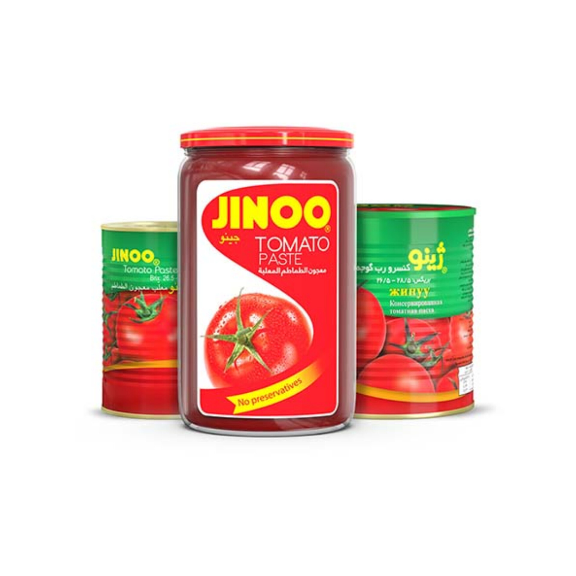 تأمین و صادرات رب گوجه‌ فرنگی ژینو با بسته‌بندی استاندارد