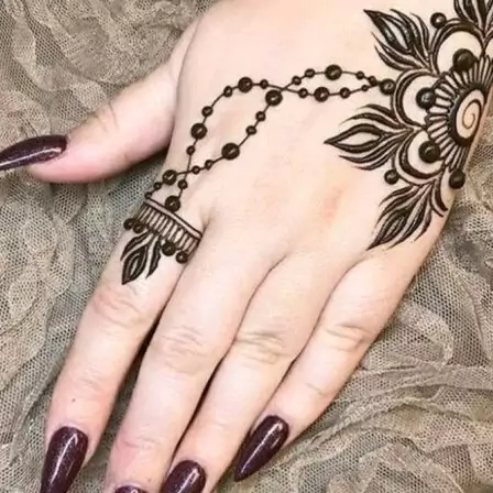 تصویر 1 از حنا هندی قلمی با رنگ دهی مناسب و استفاده آسان