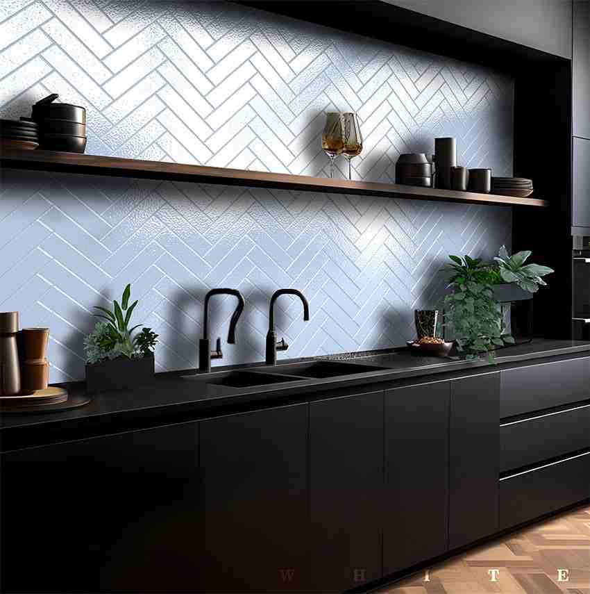 سرامیک پرسلان روی کابینت با سطح مقاوم و شیک