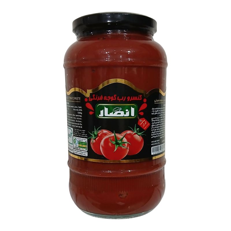 رب گوجه فرنگی انصار انتخابی مناسب برای طعم دهی بهتر و رنگ دهی طبیعی غذا