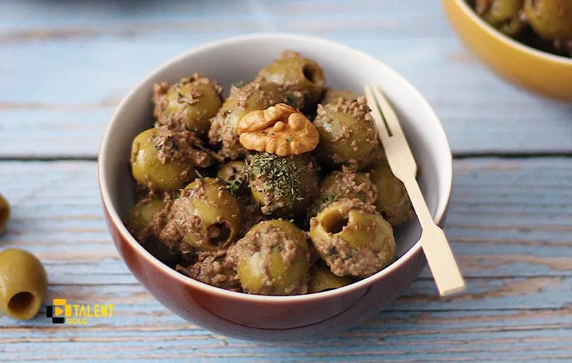 قیمت فروش عمده + زیتون پرورده ویژه با بسته بندی یکنفره ۷۰ گرمی
