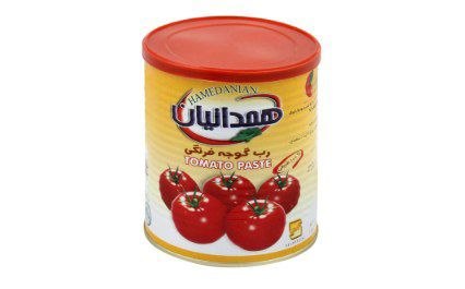 رب گوجه فرنگی همدانیان تهیه شده از گوجه های مرغوب با غلظت بالا و طعم اصیل
