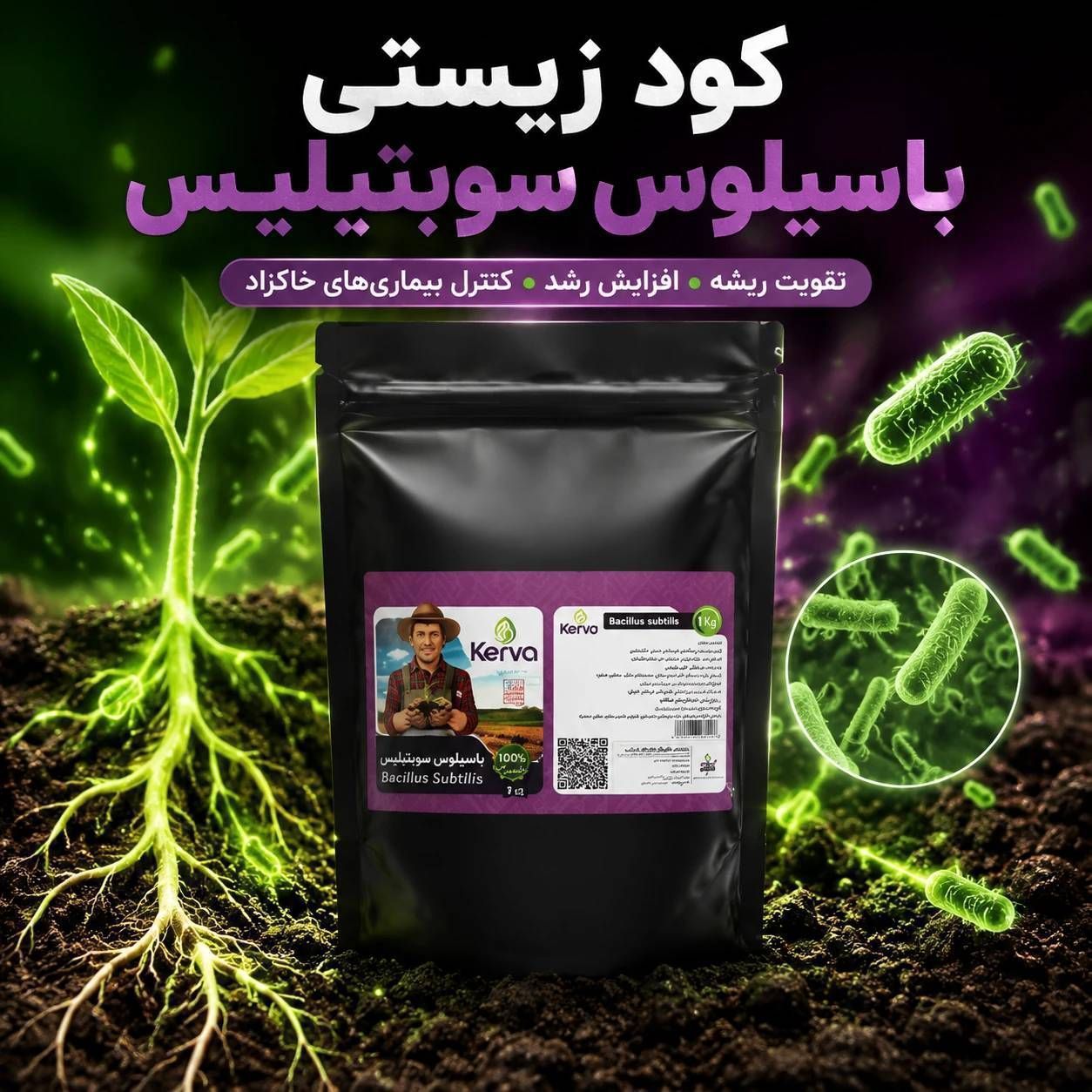 تصویر 3 از کود زیستی جامد باسیلوس یک کیلویی