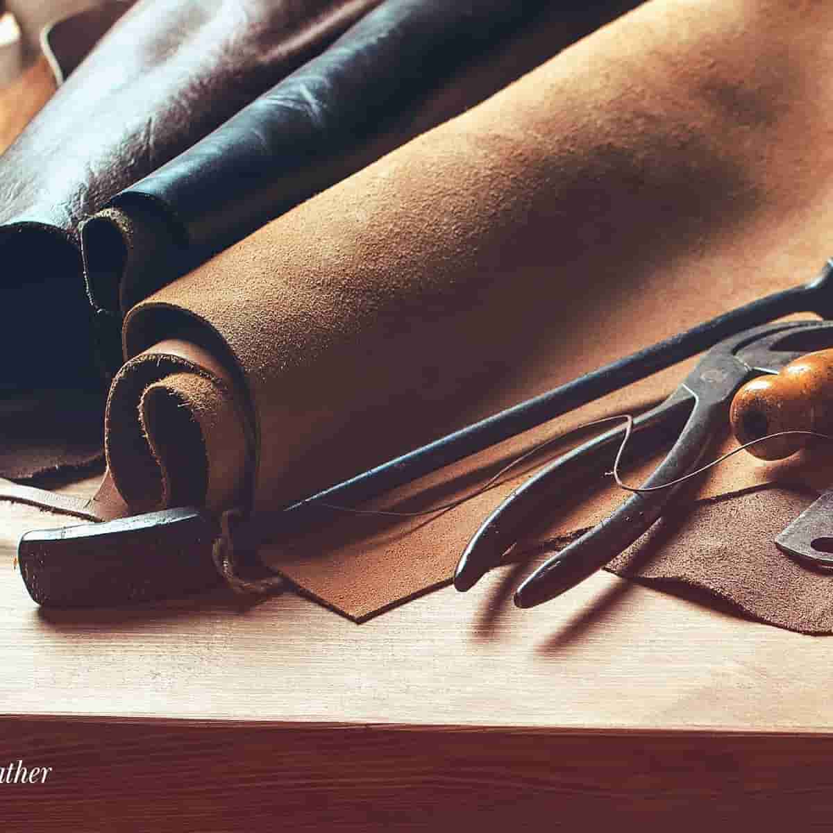 تصویر 4 از چرم جیر بوفالو نرم و بادوام صادراتی درجه یک