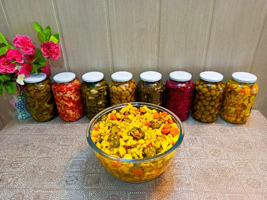 تصویر 2 از قیمت فروش عمده + ترشی مخلوط سرکه ای