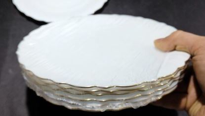 تصویر 2 از بشقاب آرکوپال لب طلایی با طراحی شیک و ماندگار