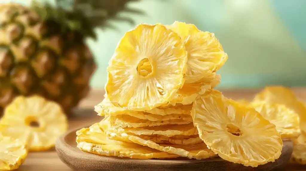 تصویر 3 از آناناس خشک حلقه‌ای تهیه‌شده از آناناس تازه و رسیده