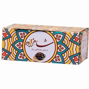 خرما مضافتی شاهزاده با بسته بندی استاندارد و ظاهر چشمگیر