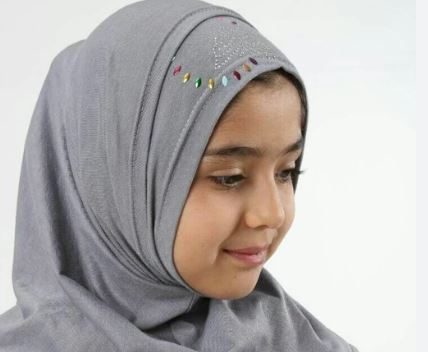 مقنعه کراواتی دخترانه با پارچه سبک و راحت