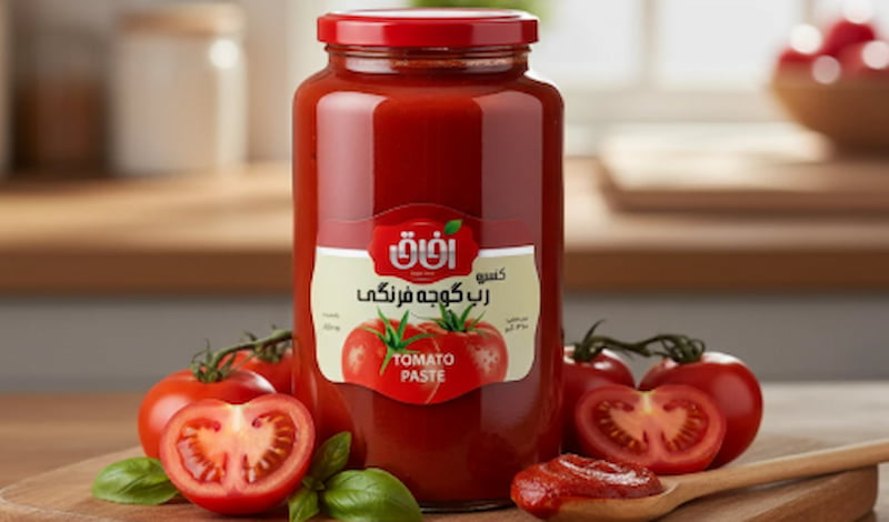 رب گوجه فرنگی آفاق با طعم طبیعی و رنگ اصیل