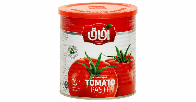 تصویر 2 از رب گوجه فرنگی آفاق با طعم طبیعی و رنگ اصیل