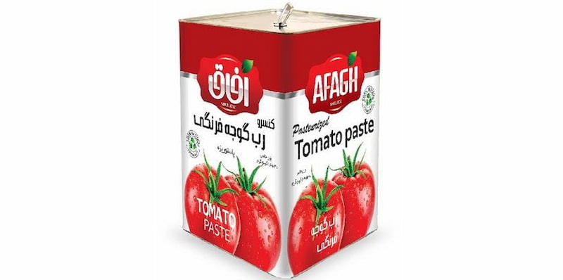 تصویر 1 از رب گوجه فرنگی آفاق با طعم طبیعی و رنگ اصیل