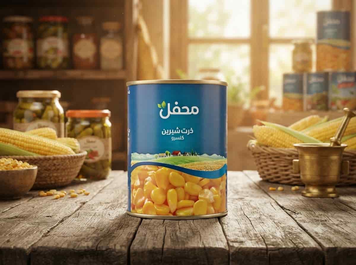 کنسرو ذرت محفل با دانه های تازه و خوش رنگ