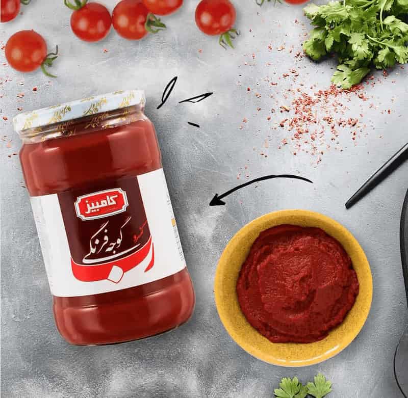 رب گوجه فرنگی کامبیز با کیفیت پایدار و ترکیب استاندارد