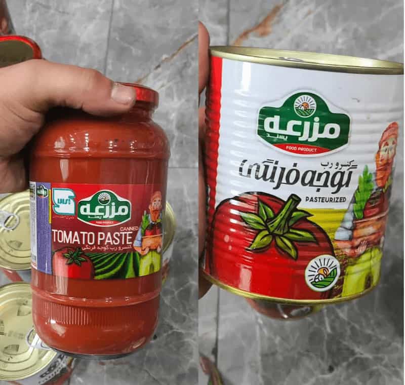 تصویر 3 از رب گوجه فرنگی مزرعه با کیفیت مطلوب برای مصرف خانواده ها و کسب و کارها