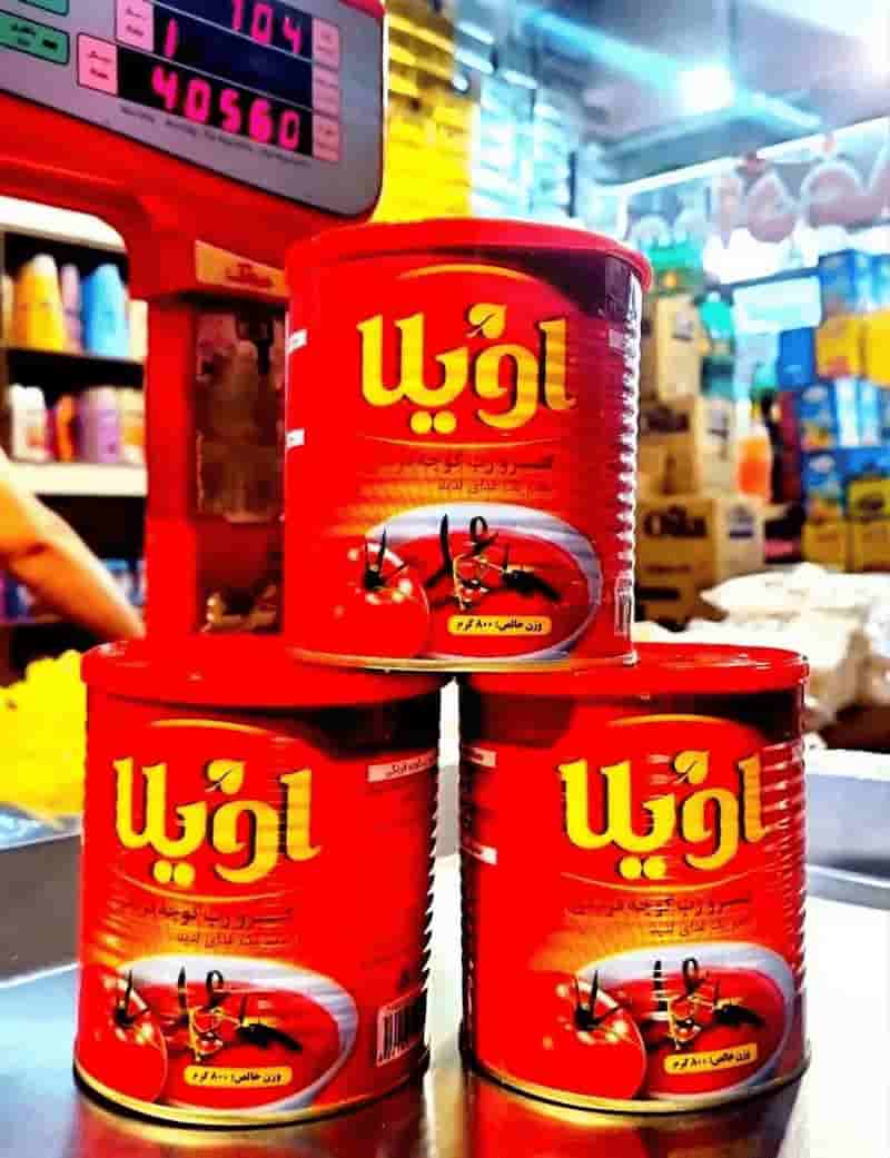 تصویر 1 از رب گوجه فرنگی اویلا انتخابی مناسب برای مصرف خانگی و رستورانی