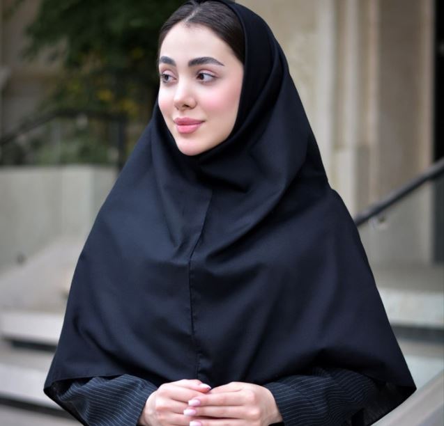 مقنعه کرپ حریر با کیفیت ممتاز و ایستایی اصولی برای محیط‌های رسمی