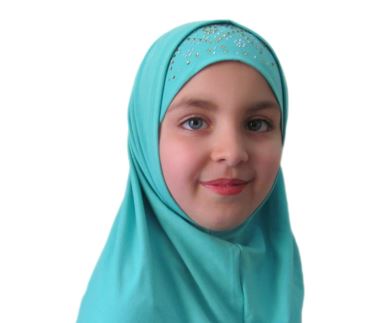 تصویر 4 از مقنعه نخی دخترانه با طراحی ساده و کاربردی انتخابی مناسب برای دانش‌آموزان