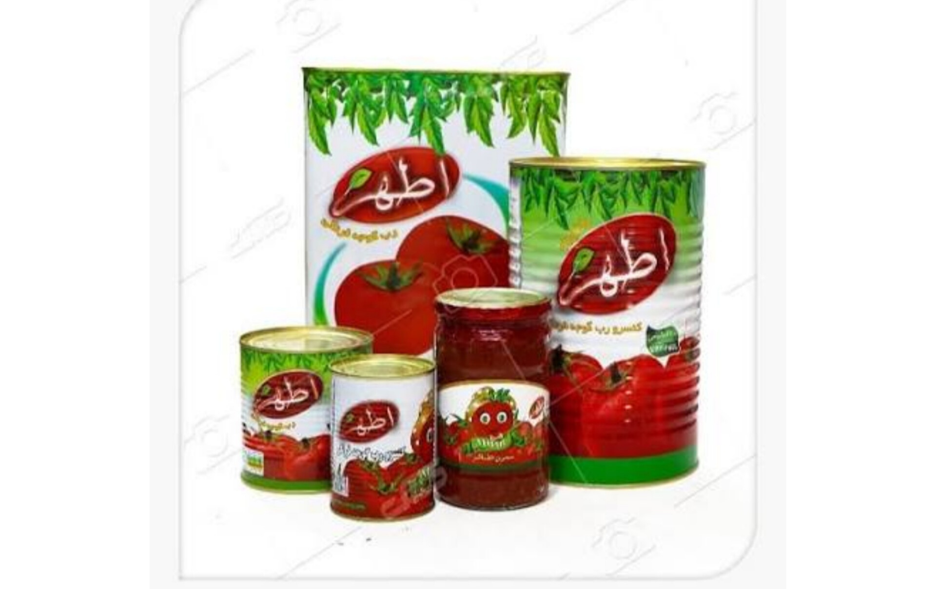 قیمت عمده انواع رب گوجه فرنگی اطهر شیشه‌ای و قوطی ۸۰۰ گرمی