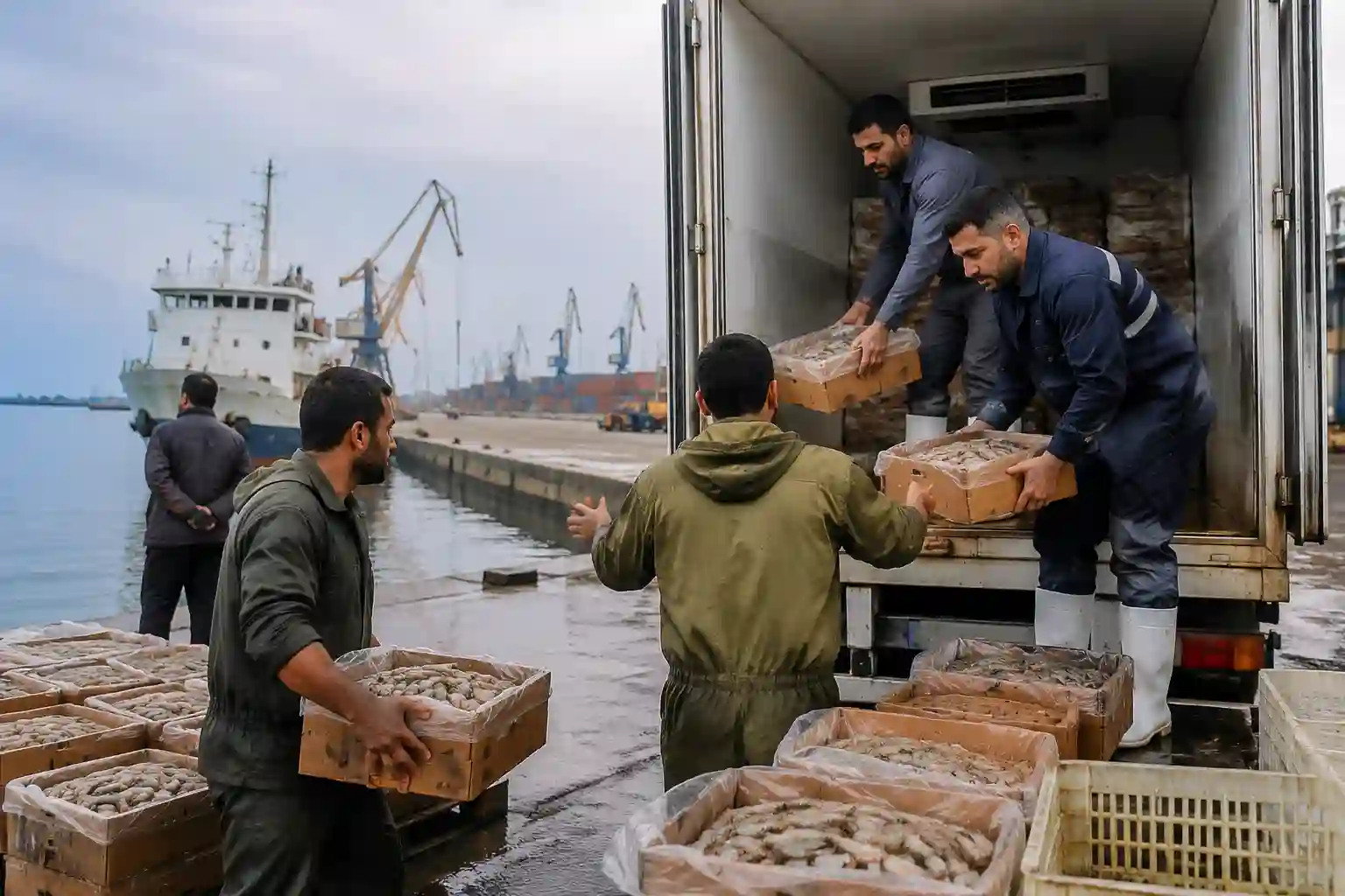 خرید میگو پاک نشده