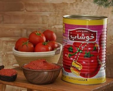 رب گوجه فرنگی خوشاب عرضه شده در وزن های کاربردی مصرف