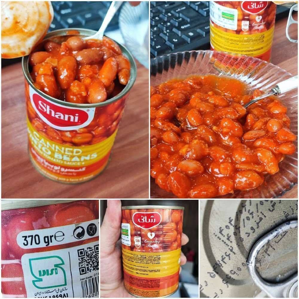فروش عمده کنسرو لوبیا چیتی شانی