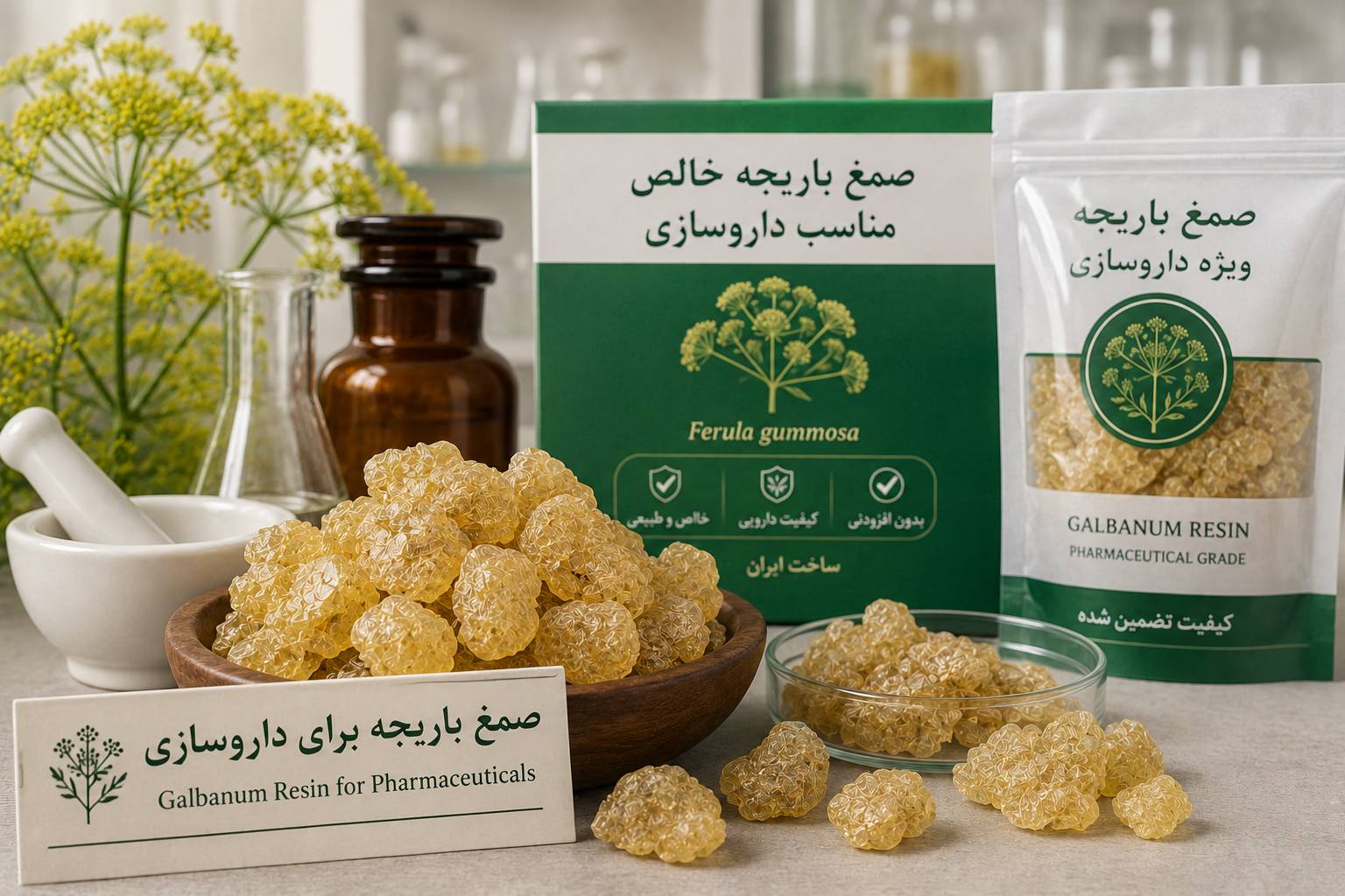 صمغ باریجه برای داروسازی