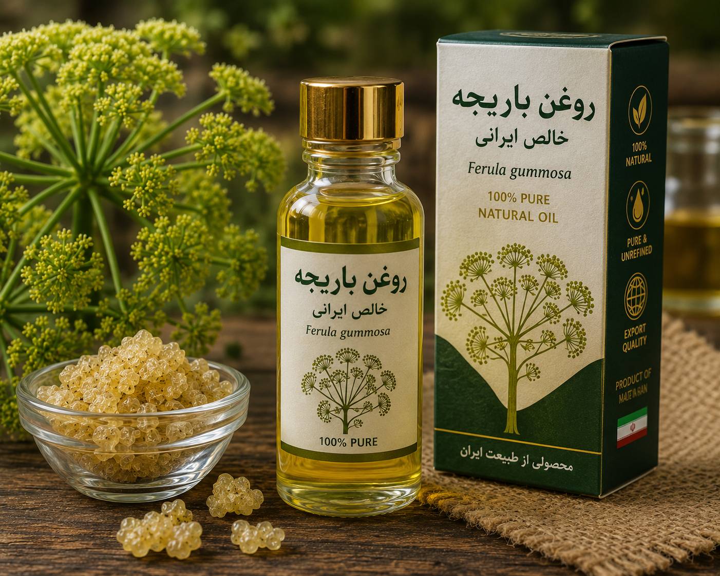 روغن باریجه خالص ایرانی