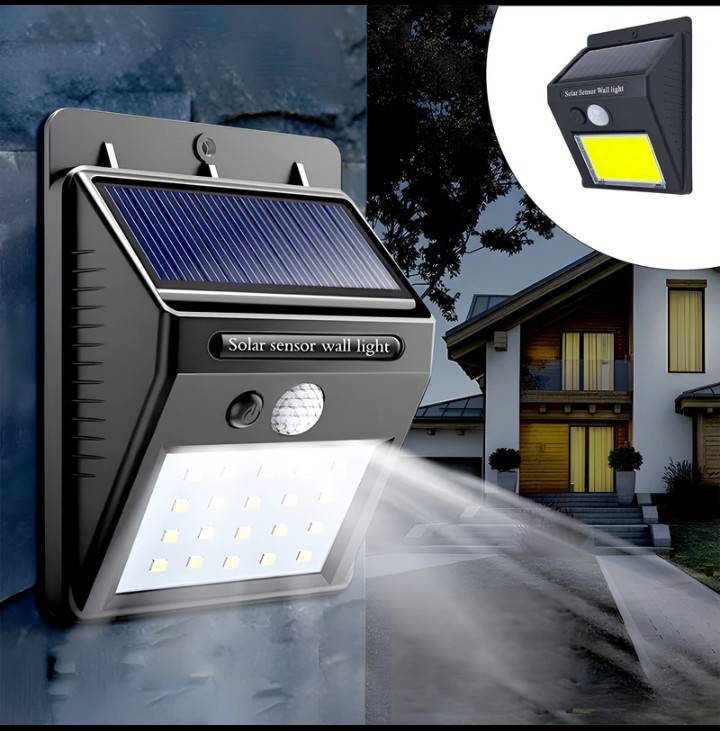 چراغ دیواری خورشیدی سنسوردار LED 30