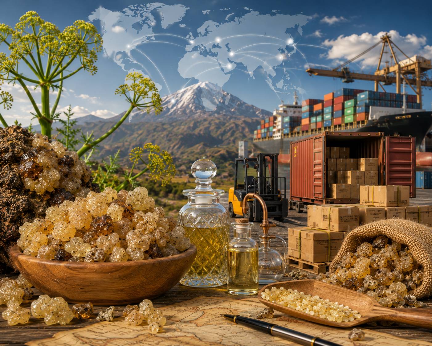 ظرفیت صادرات باریجه ایران