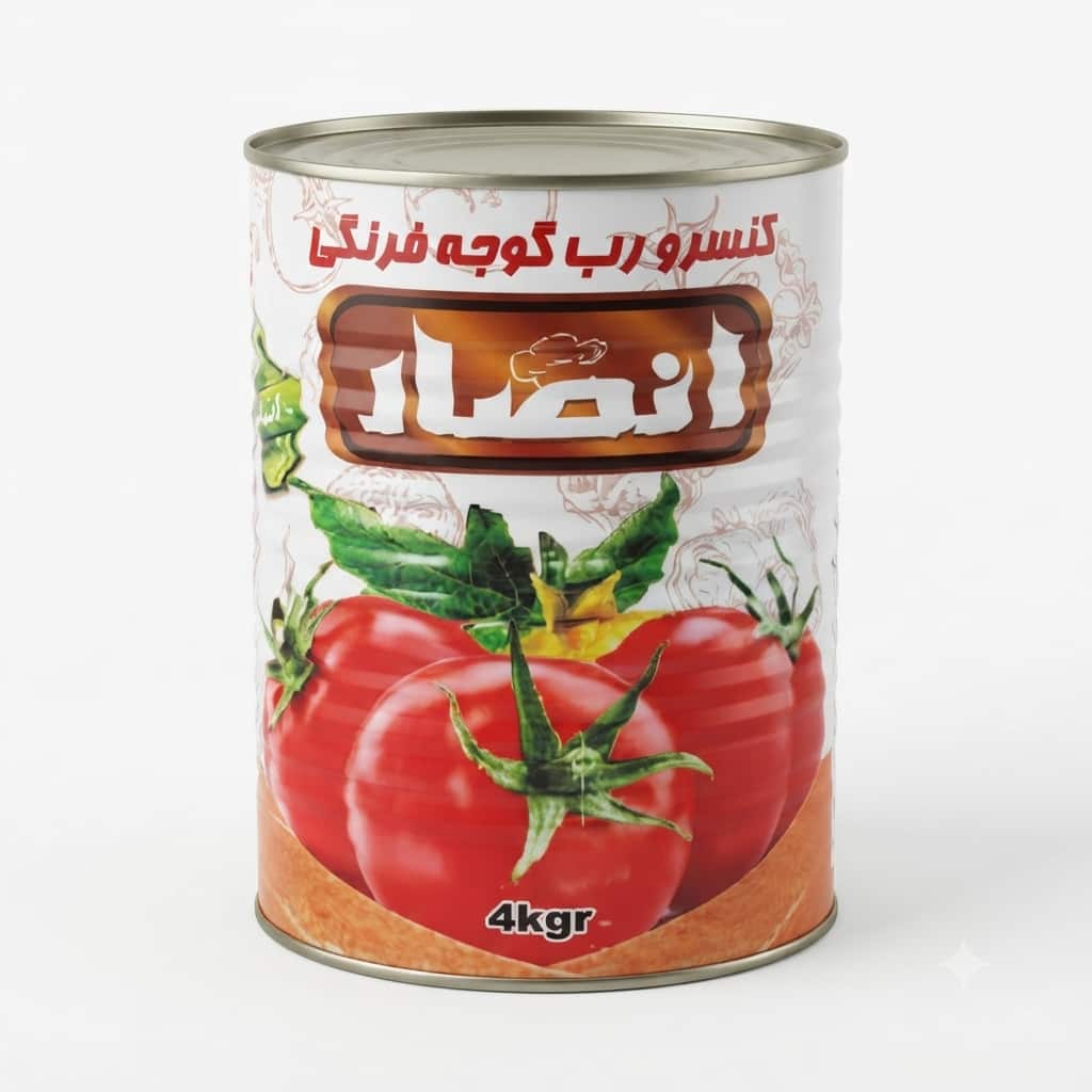 رب گوجه فرنگی انصار دارای رنگ قرمز درخشان