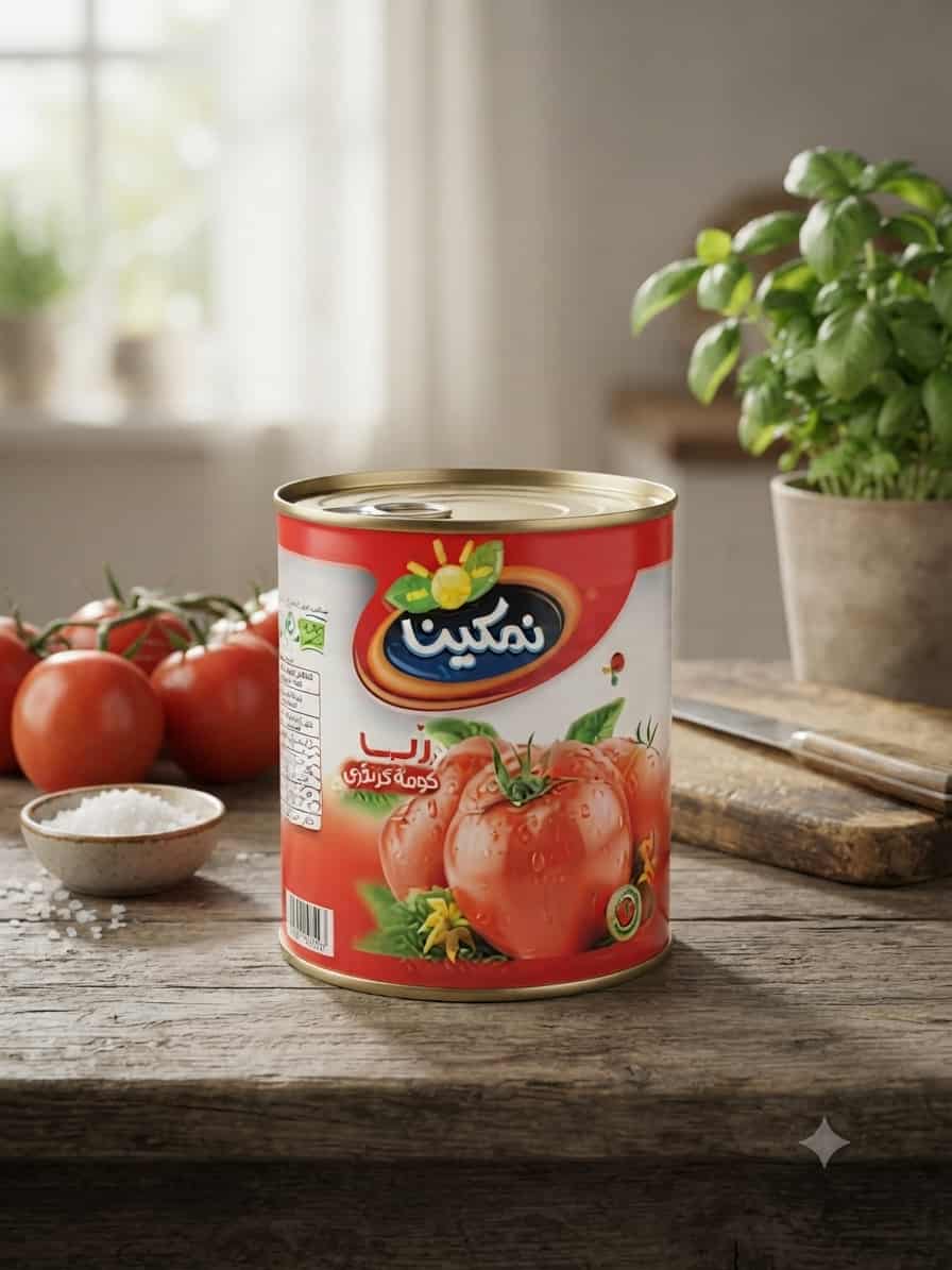 رب گوجه فرنگی نمکین با کیفیت ممتاز و بافت یکدست