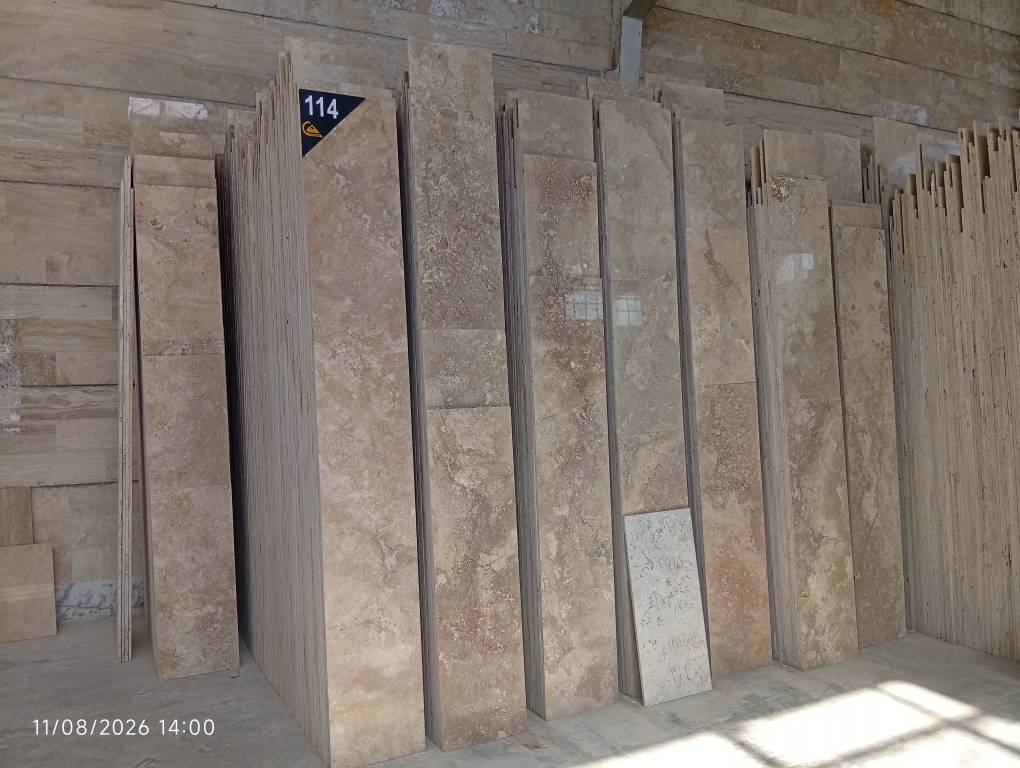 تصویر 4 از سنگ تروانتن نما، سنگ تروانتن کرم کمرشاهی مشهد، تولید در مشهد