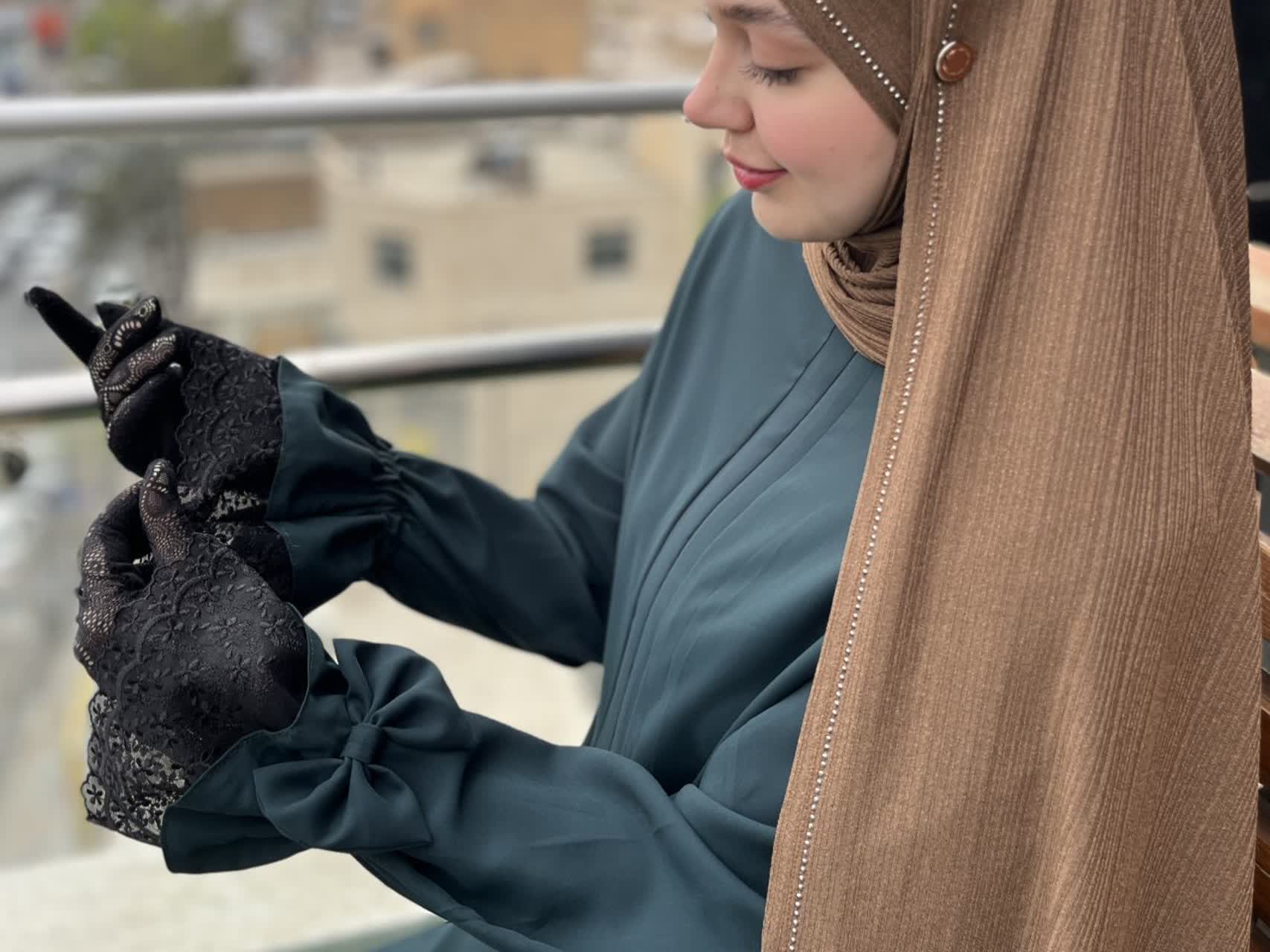 تصویر 2 از فروش عمده مانتو پاپیونی سبز + پرفروش و مناسب بوتیک ها