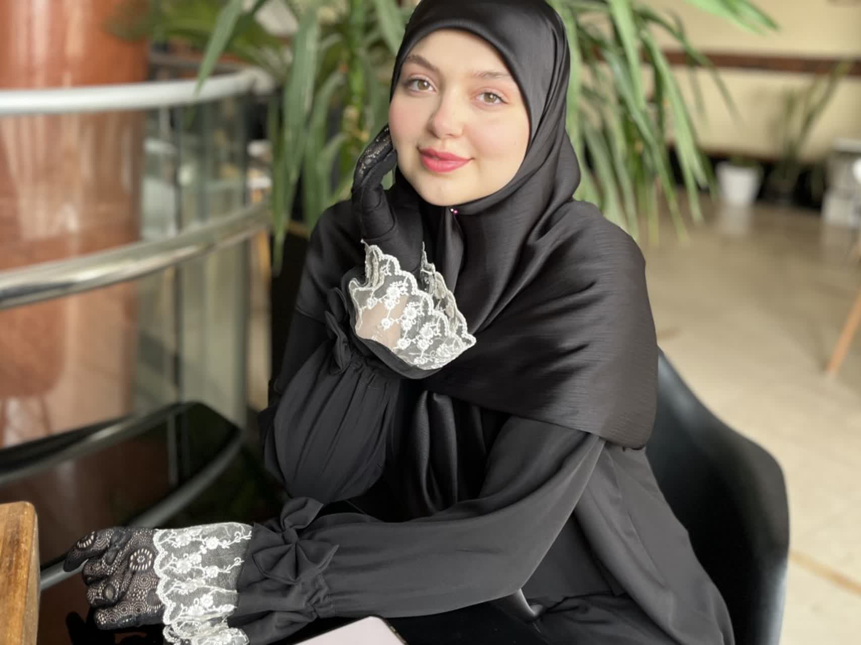 تصویر 2 از قیمت عمده عبا مشکی مچ توری + خرید مستقیم از تولیدی
