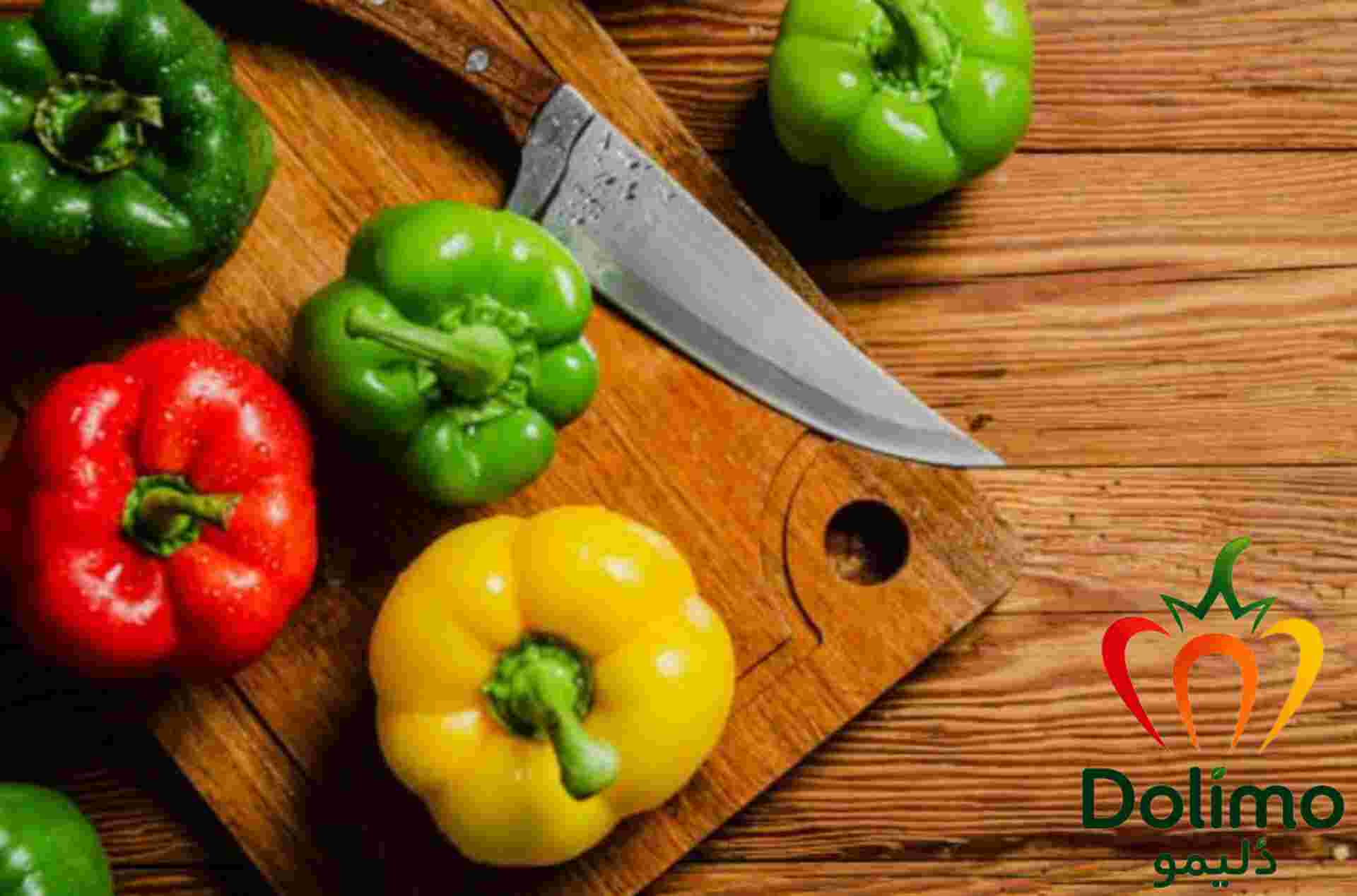 فلفل دلمه ای رنگی درشت و خوش رنگ مناسب سالاد و تزئین غذا