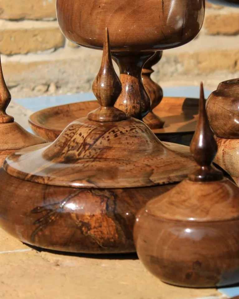 تصویر 1 از ظروف پذیرایی چوبی زیبا