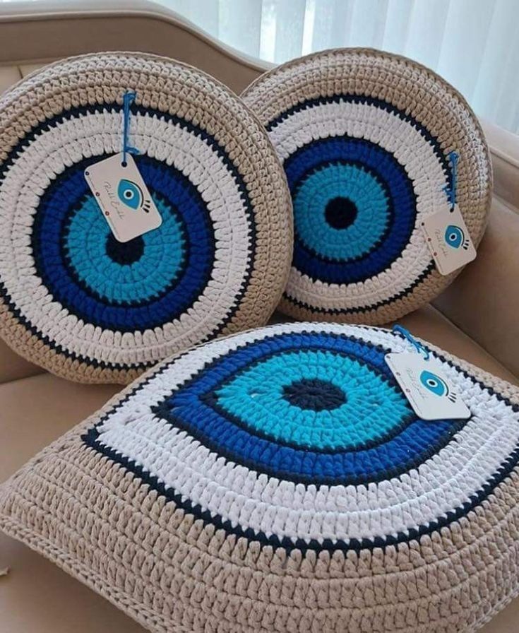 کوسن بافت طرح چشم نظر