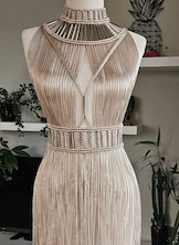 لباس مکرومه بافی ساحلی