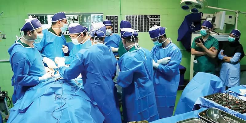 لباس بیمار اتاق عمل با پارچه ضد حساسیت و لطیف