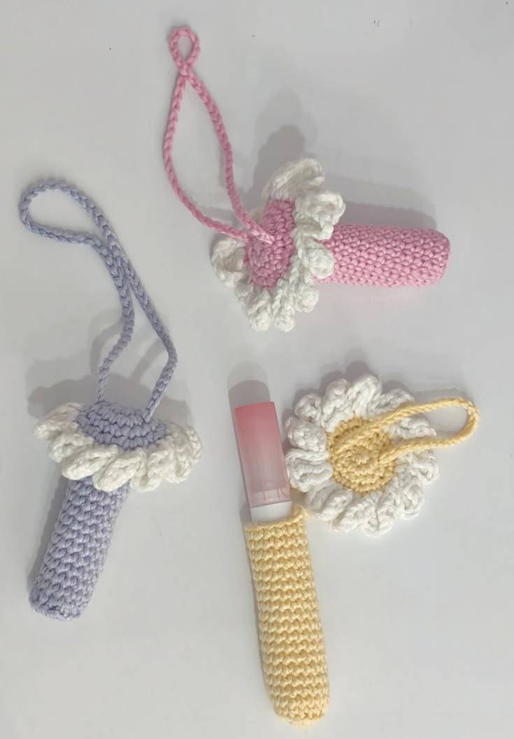 جا عطری بافتنی طرح گل