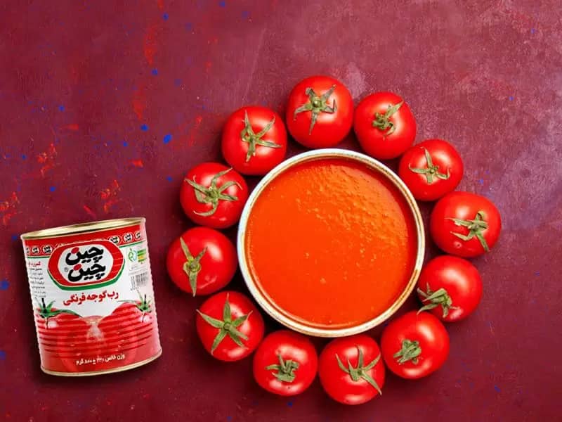رب گوجه فرنگی چین چین با کیفیت ممتاز و بدون مواد افزودنی غیرمجاز
