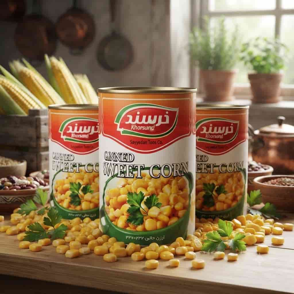 کنسرو ذرت خرسند مناسب تهیه غذاهای گرم و سرد