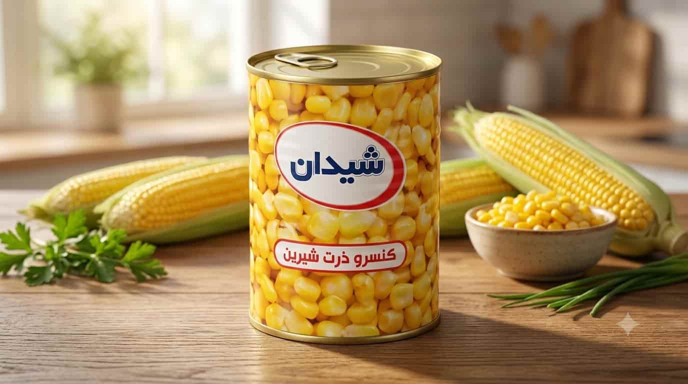 کنسرو ذرت شیدان همراه کاربردی در تهیه محصولات فست فودی