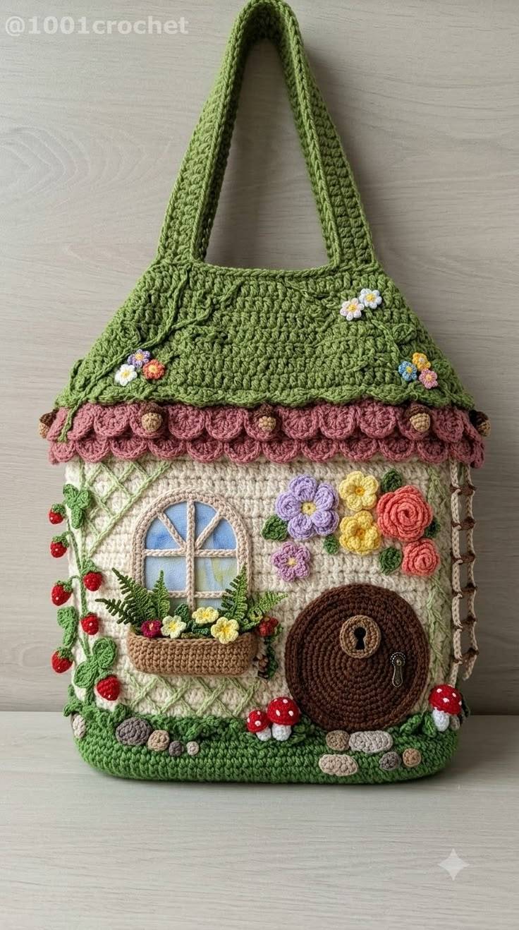 کیف فانتزی طرح کلبه ای